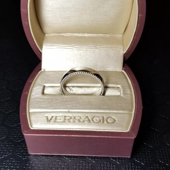 $5000 / NEW / Verragio PLATINUM Men's Wedding Band - 5mm / Size 11.5 US - Picture 4 of 5